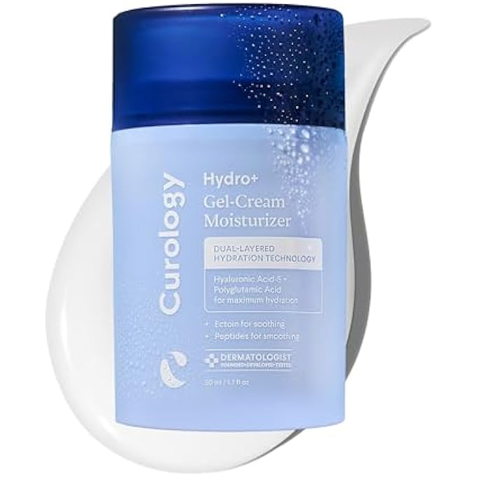 Curology HYDRO+ GEL CREAM MOISTURIZER, LIGHTWEIGHT FACE LOTION FOR SENSITIVE SKIN, 1.7 FL OZ - Image 1